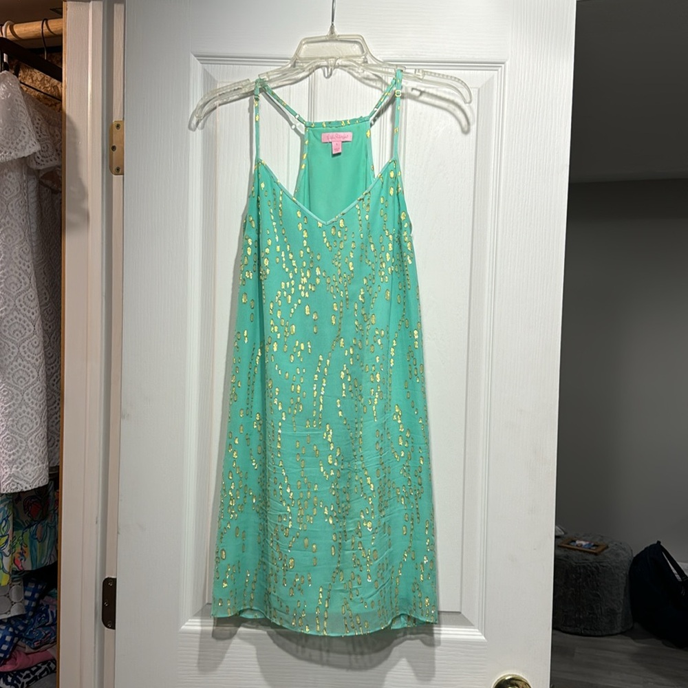 Lilly Pulitzer dusk dress metallic